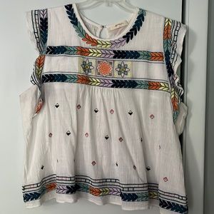 A’ Beautiful Soul embroidered top